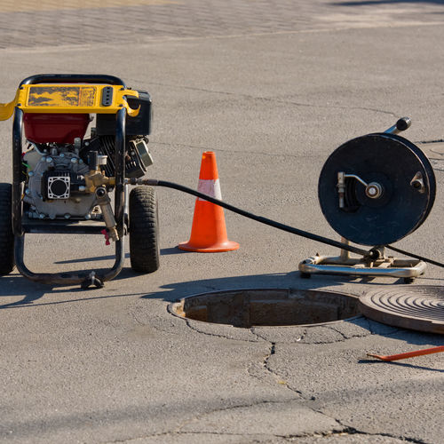 Video Camera Inspection of Sewer Line