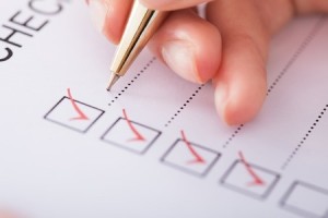 photo of checklist