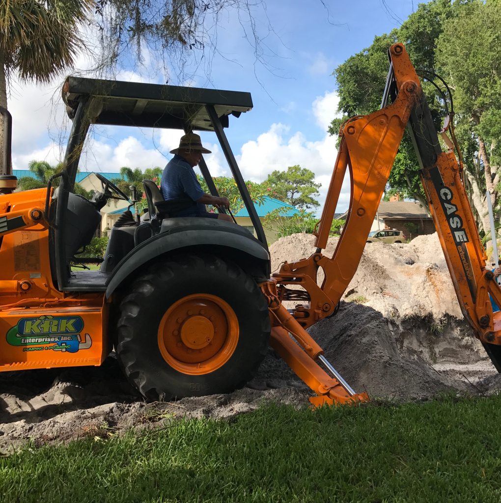 krk installing a drainfield